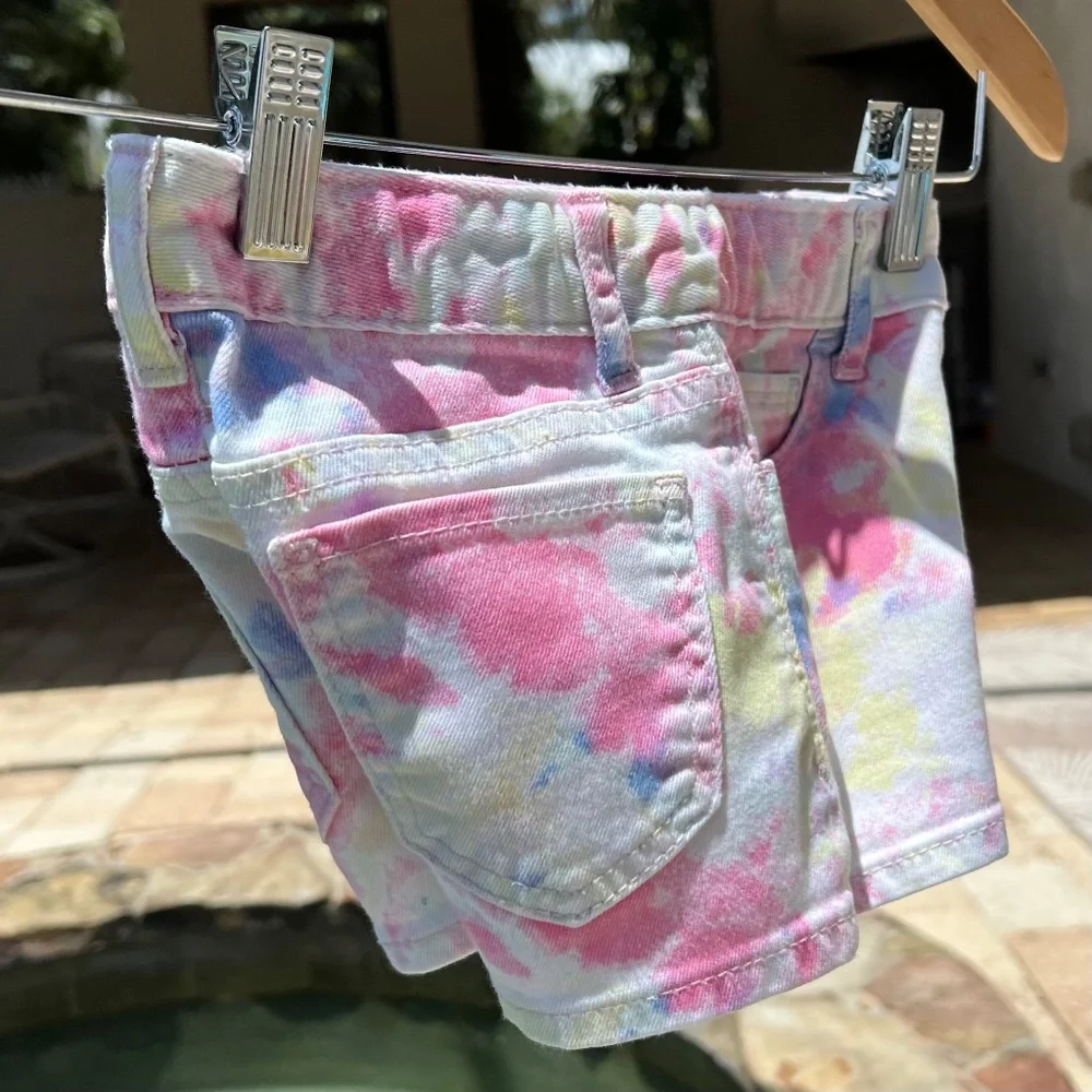 Gap Kids 1969 Tie-Died Jean Shorts - Picture 9 of 15